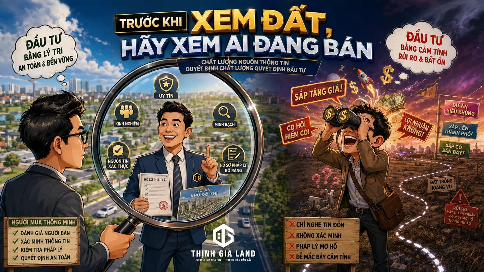 Đánh giá người bán và nguồn thông tin trước khi đánh giá tài sản