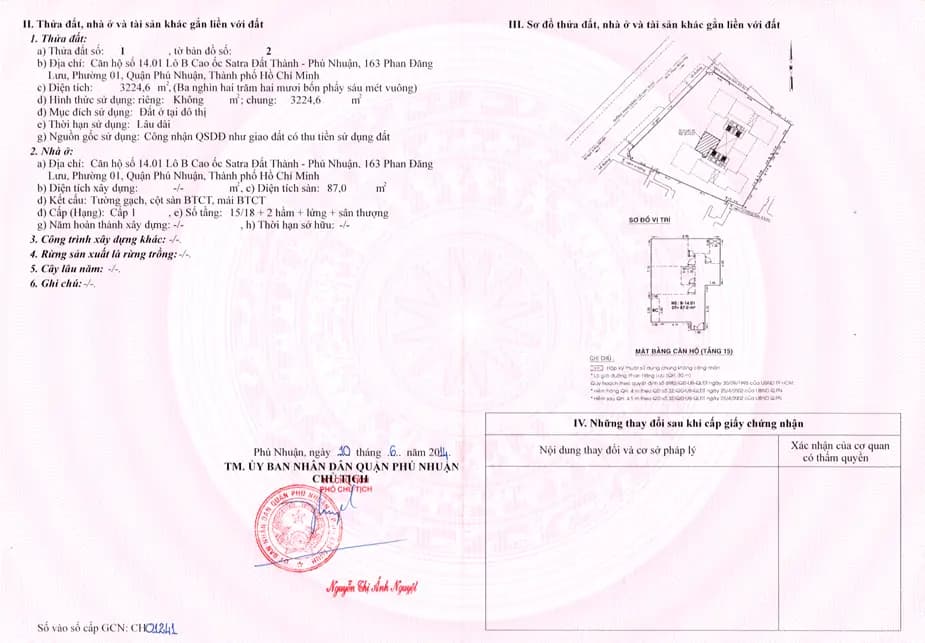 Sổ hồng căn hộ chung cư