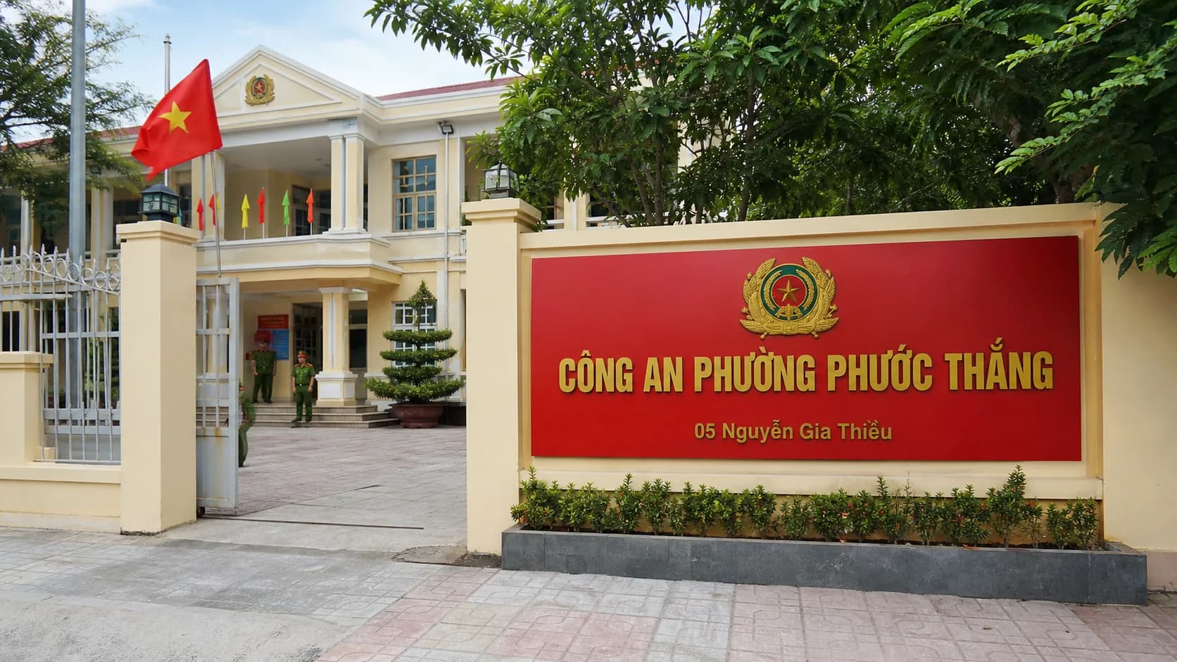 Minh họa trụ sở Công an phường Phước Thắng tại 05 Nguyễn Gia Thiều