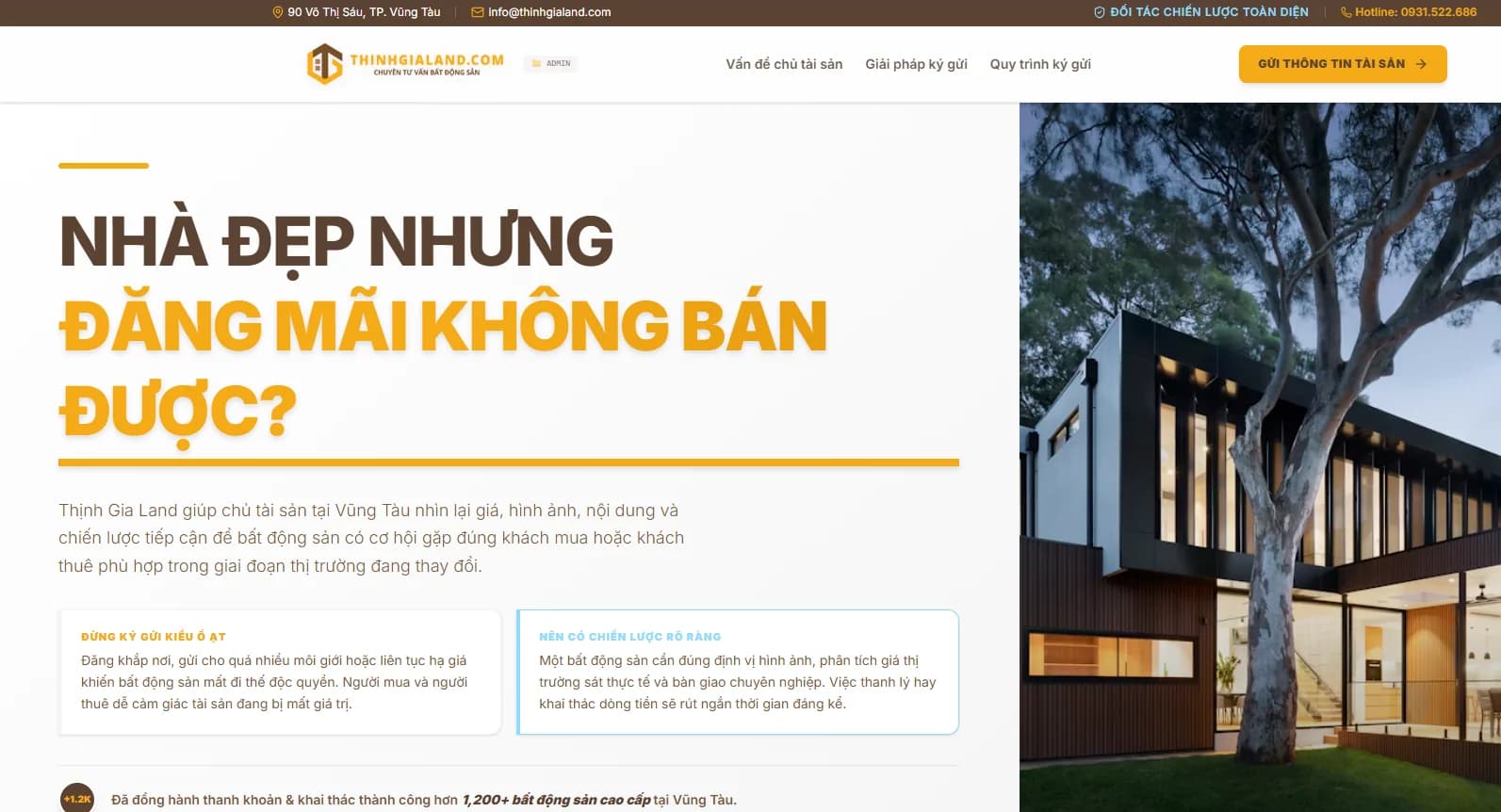 Trang ký gửi nhà đất Thịnh Gia Land, cách bán nha nhanh.