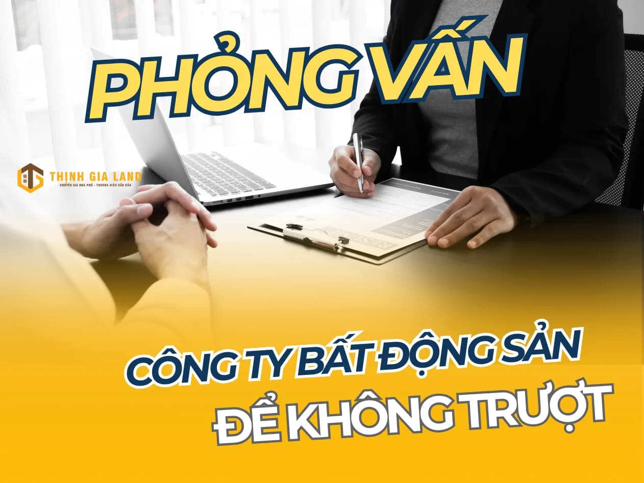 cuộc phỏng vấn ở công ty bất động sản