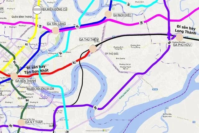 Kết nối giao thông đến Sân bay Long Thành qua mạng metro, các phương án kết nối từ Tân Sơn Nhất