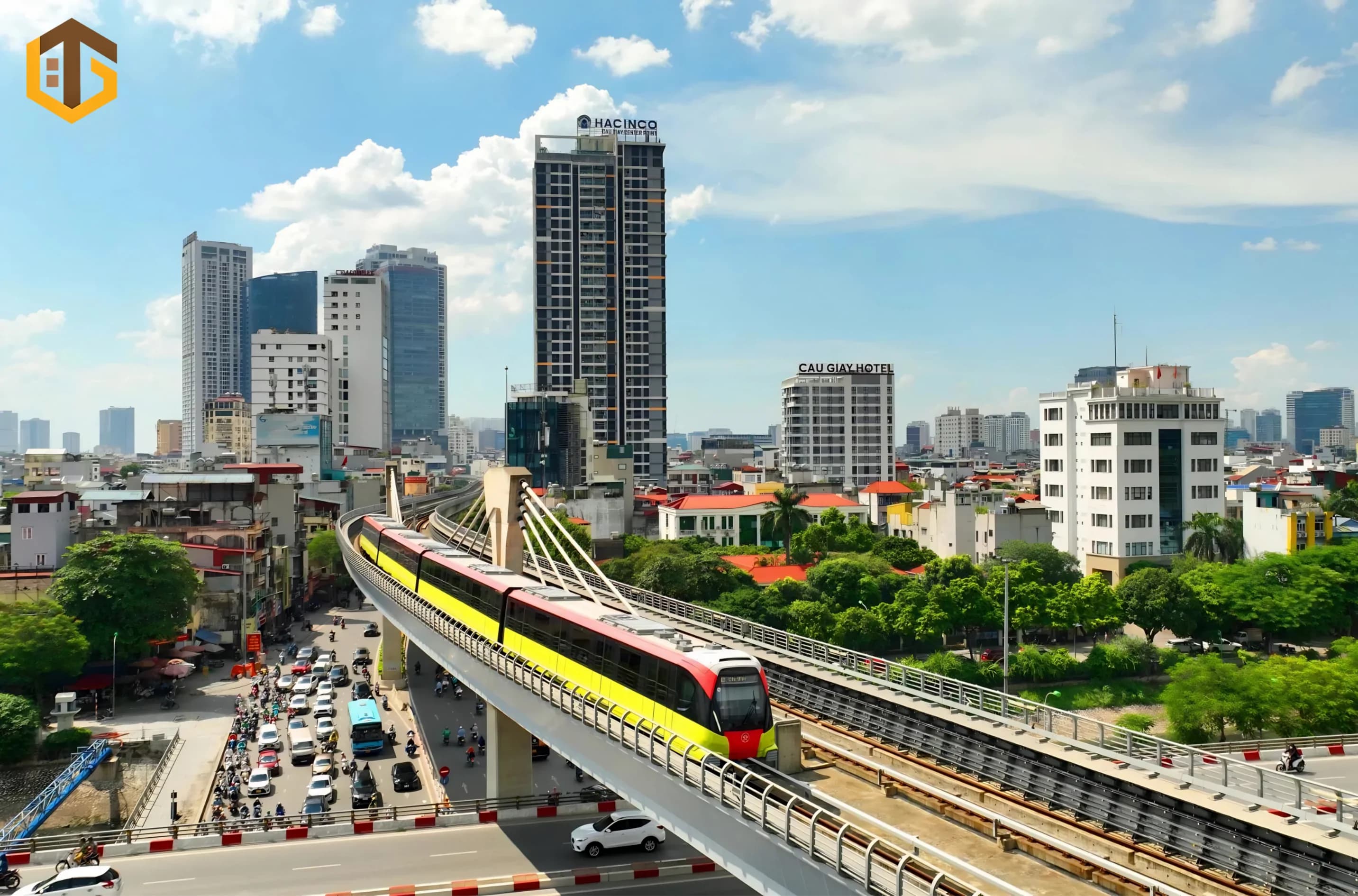 hình ảnh mình họa mô phỏng tuyến metro trên cao dọc trục 2/9 Vũng Tàu”
