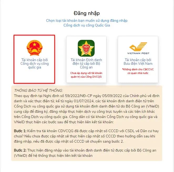 cổng dịch vụ công