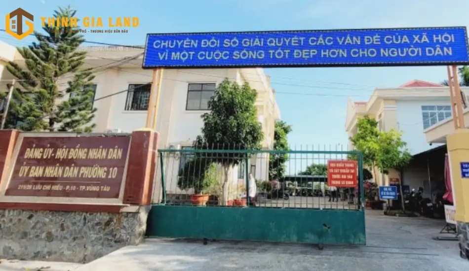 trụ sở UBND phường Rạch Dừa sau sáp nhập