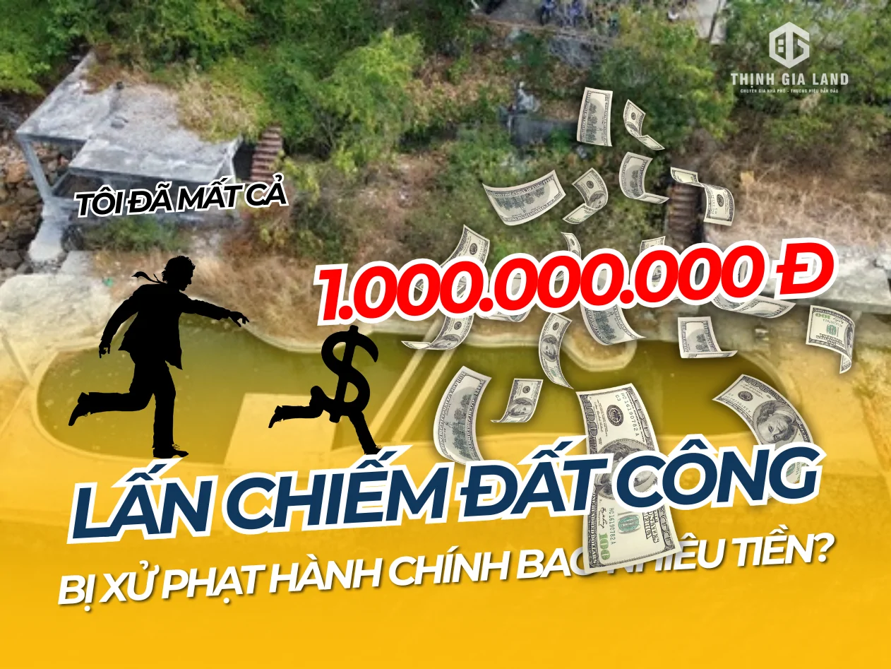 mức phạt lấn chiếm đất công