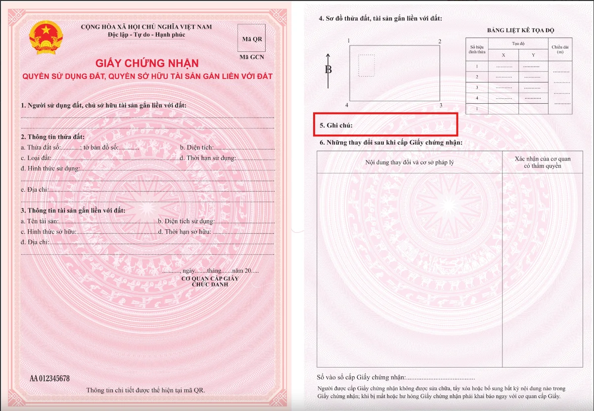 Nguyên tắc ghi chú trên sổ đỏ: Người dân cần hiểu đúng để tránh rủi ro 1 ghi chu tren so do Nguyên tắc ghi chú trên sổ đỏ: Người dân cần hiểu đúng để tránh rủi ro