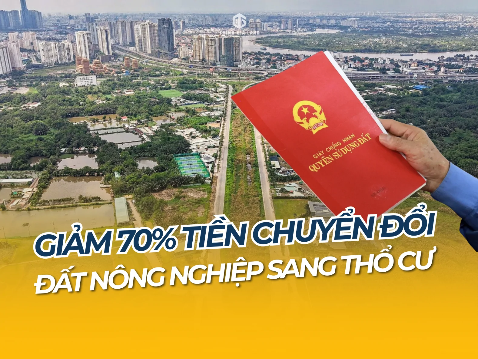 giảm 70% tiền chuyển đất nông nghiệp sang đất ở
