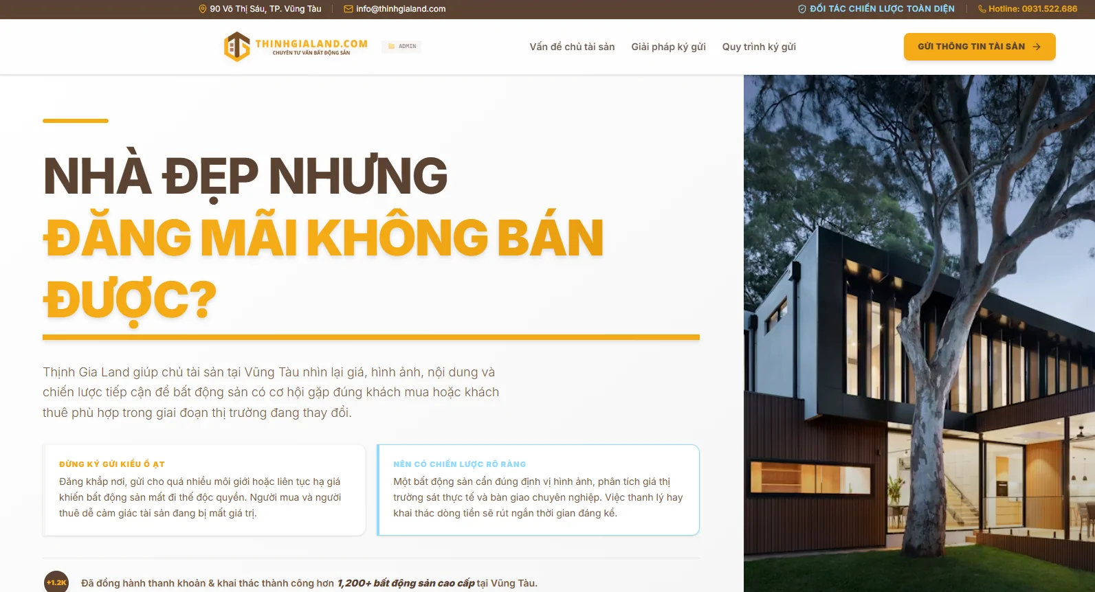 Cách Bán Nhà Nhanh Nhất: 7 Yếu Tố Quyết Định Nhà Bạn Có Bán Được Hay Không 3 Trang ký gửi nhà đất Thịnh Gia Land, cách bán nha nhanh.