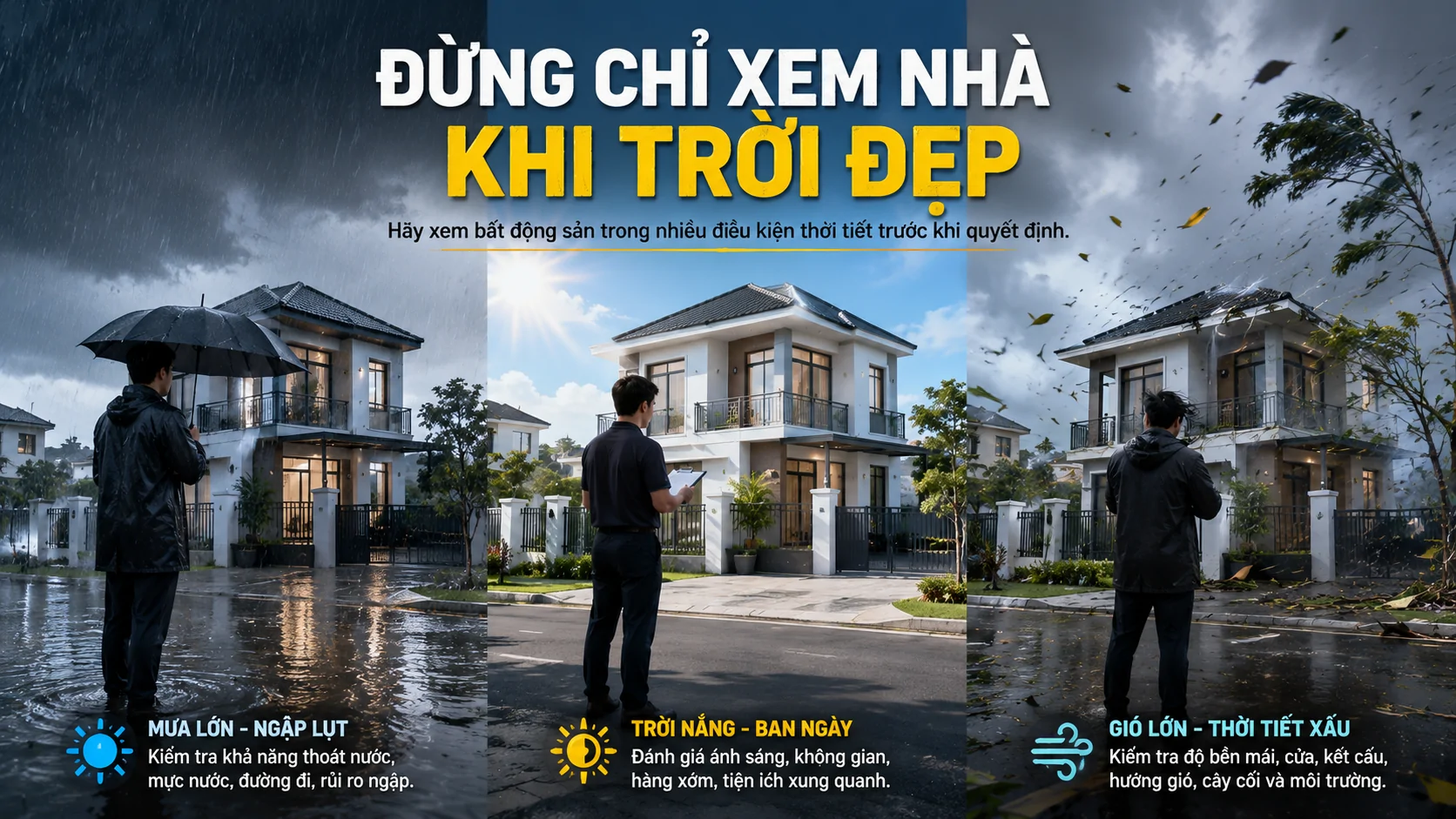 Người mua nhà định cư tại Vũng Tàu cần lưu ý gì? 3 Đi xem nhà vào nhiều thời điểm khác nhau
