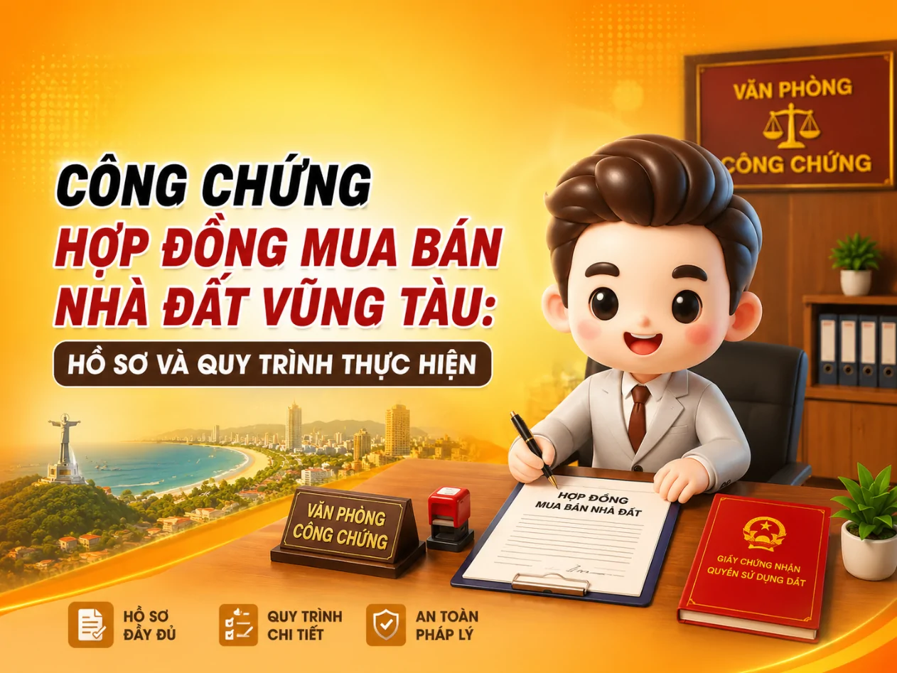 công chứng hợp đồng mua bán nhà đất Vũng Tàu hồ sơ và quy trình thực hiện