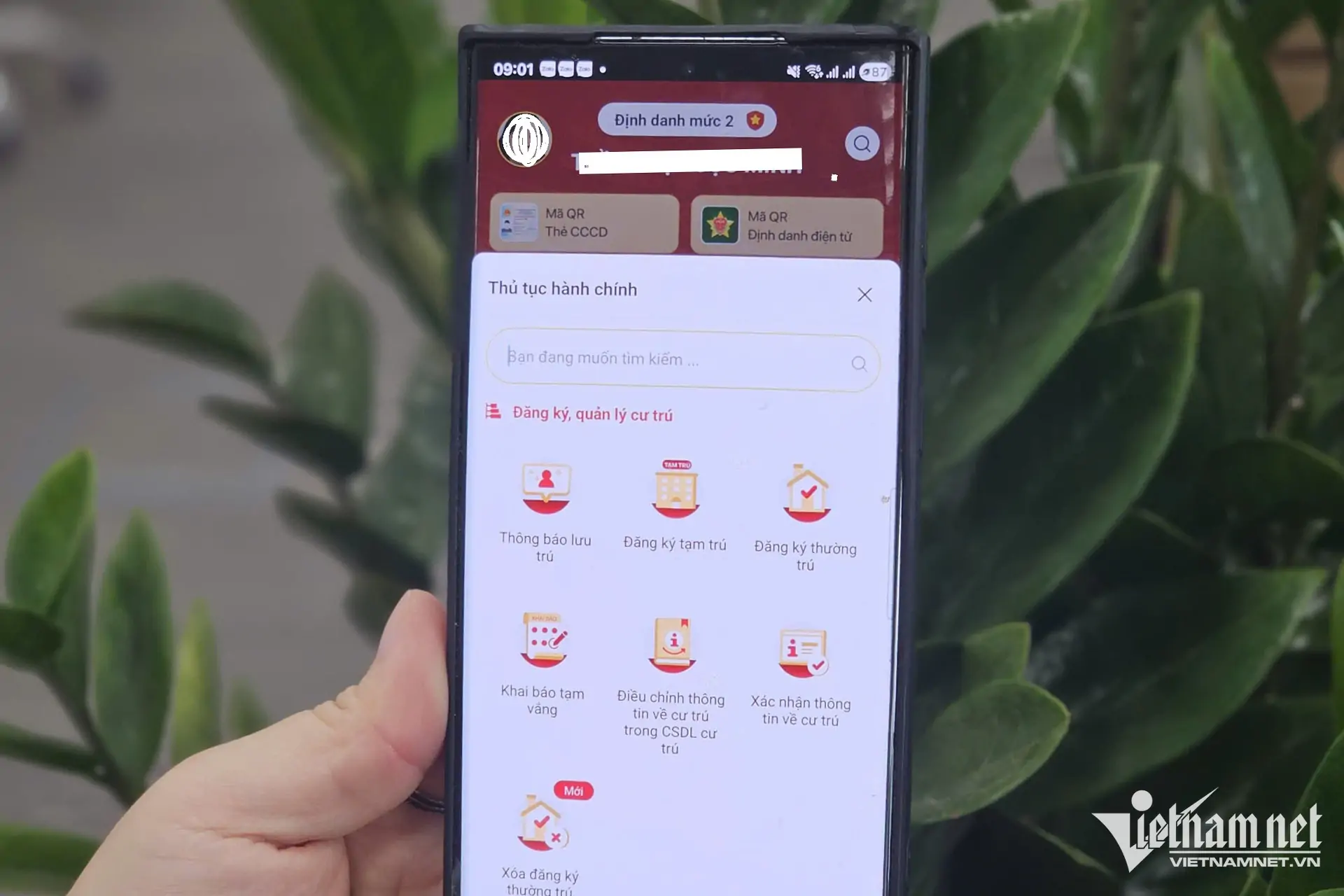 Đăng ký tạm trú phường Tam Thắng trên VNeID 2 Đăng ký cư trú online qua VNeID