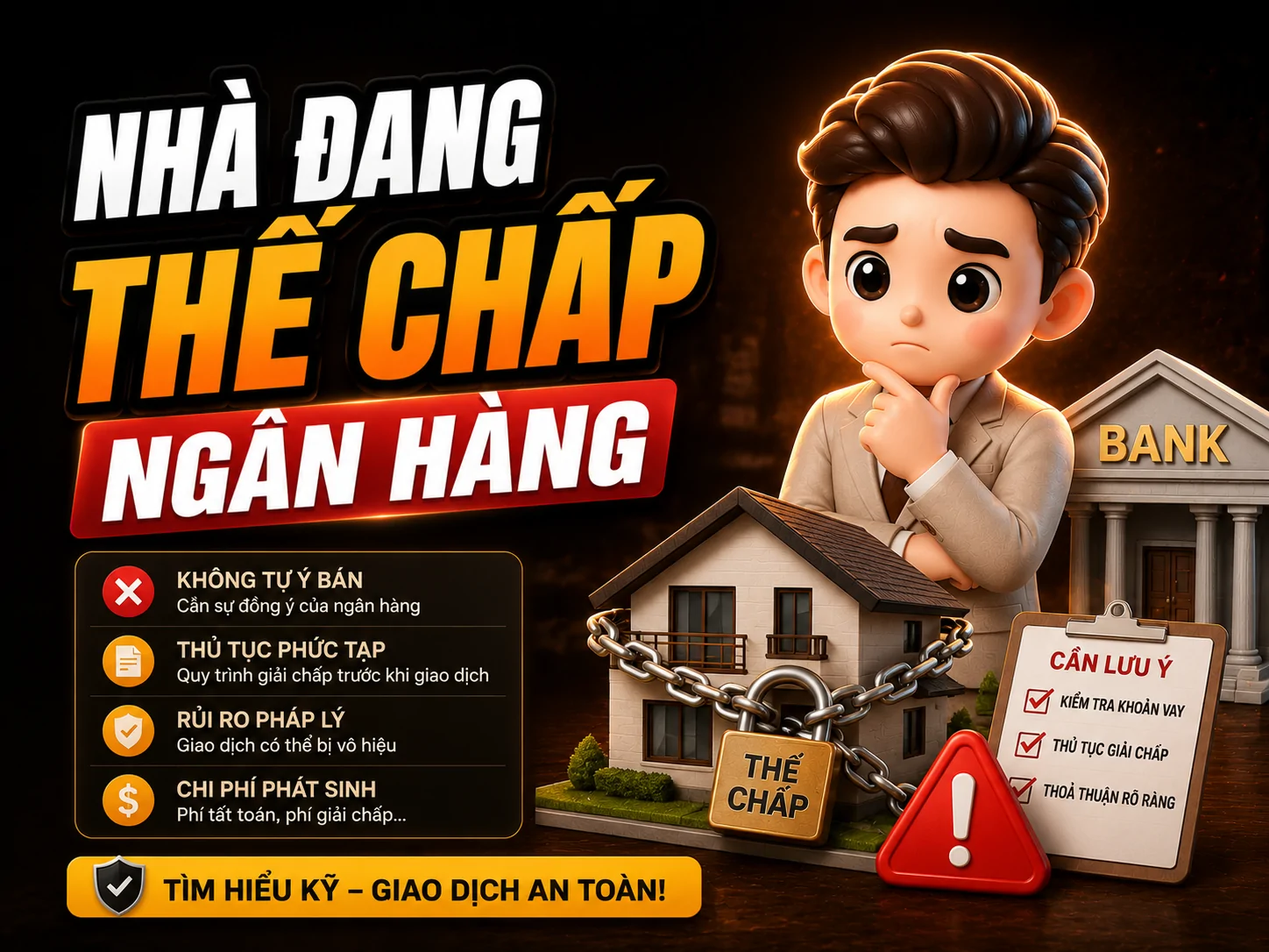 Thủ tục thế chấp ngân hàng khi mua bán nhà đất Vũng Tàu gồm những bước nào?